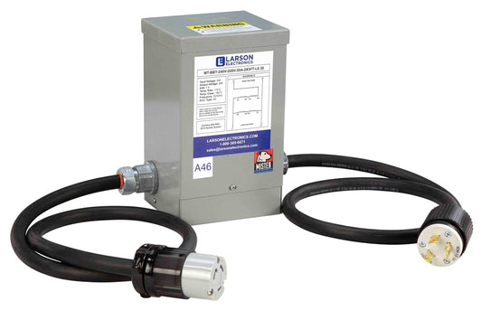 1-Phase Buck/Boost Prewired Step-Up Transformer - 208V Primary - 230V Secondary - 13.61 Amps - 50/60Hz - L6-30P Input & 6-15C Output