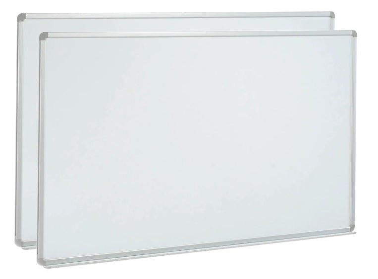 Global Industrial™ Magnetic Whiteboard - 96"W x 48"H - Steel Surface - Pack of 2