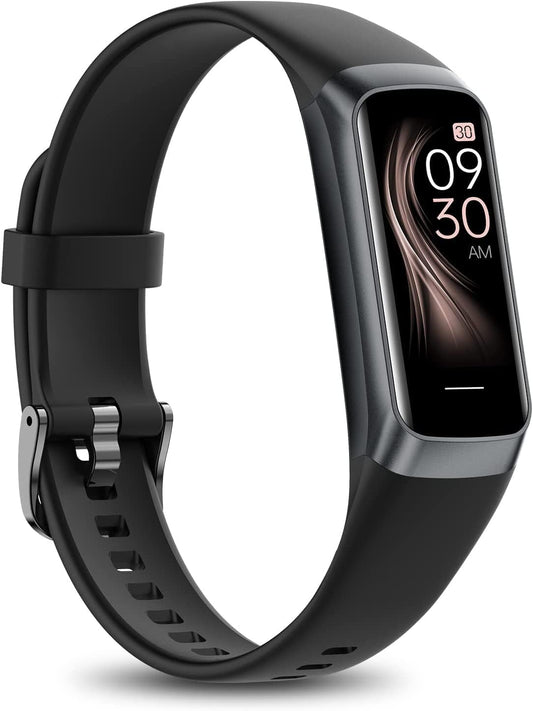 Fitness Tracker with 24/7 Heart Rate Sleep Blood Oxygen Monitor,IP68 Waterproof Smart Watch,1.10''AMOLED Touch Color Screen,Step Counter Health Activity Trackers for Women Men