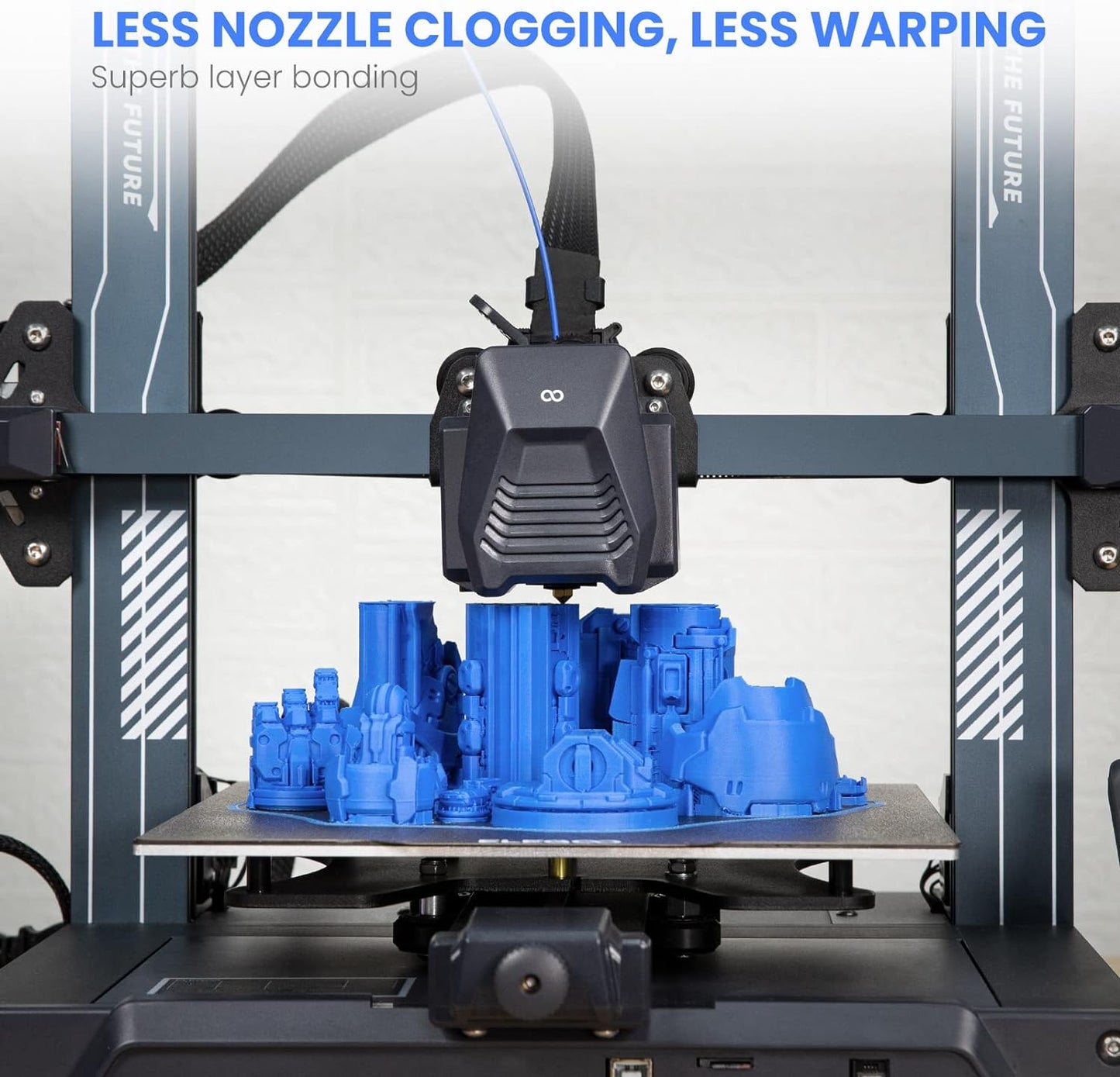 ELEGOO PLA Filament 1.75mm Black 1KG,3D Printer Filament Dimensional Accuracy +/- 0.02mm,1kg Cardboard Spool(2.2lbs) 3D Printing Filament Fits for Most FDM 3D Printers