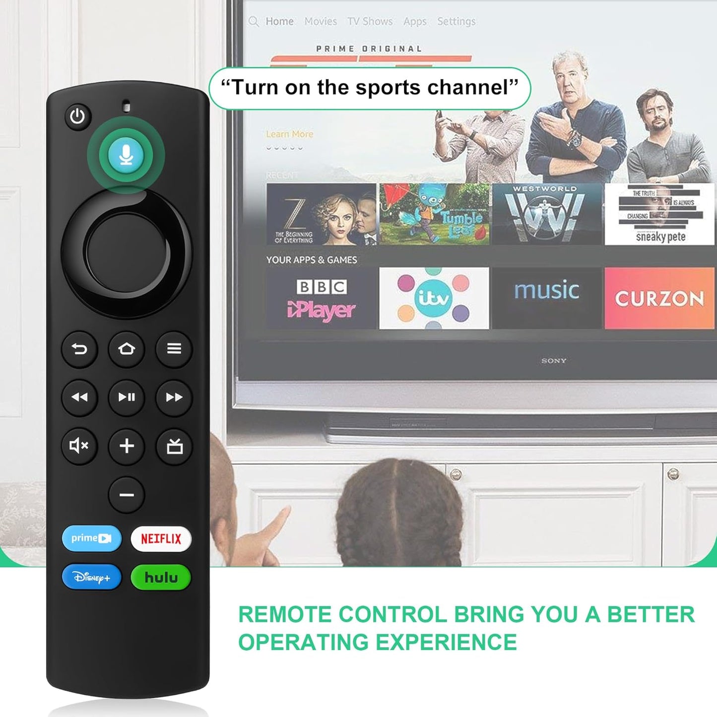 Replacement Remote Control with Voice Function (L5B83G) Fit for Smart TVs Stick(2nd Gen, 3rd Gen, Lite, 4K),TVs Cube,for Insignia-Toshiba-Pioneer Smart TV