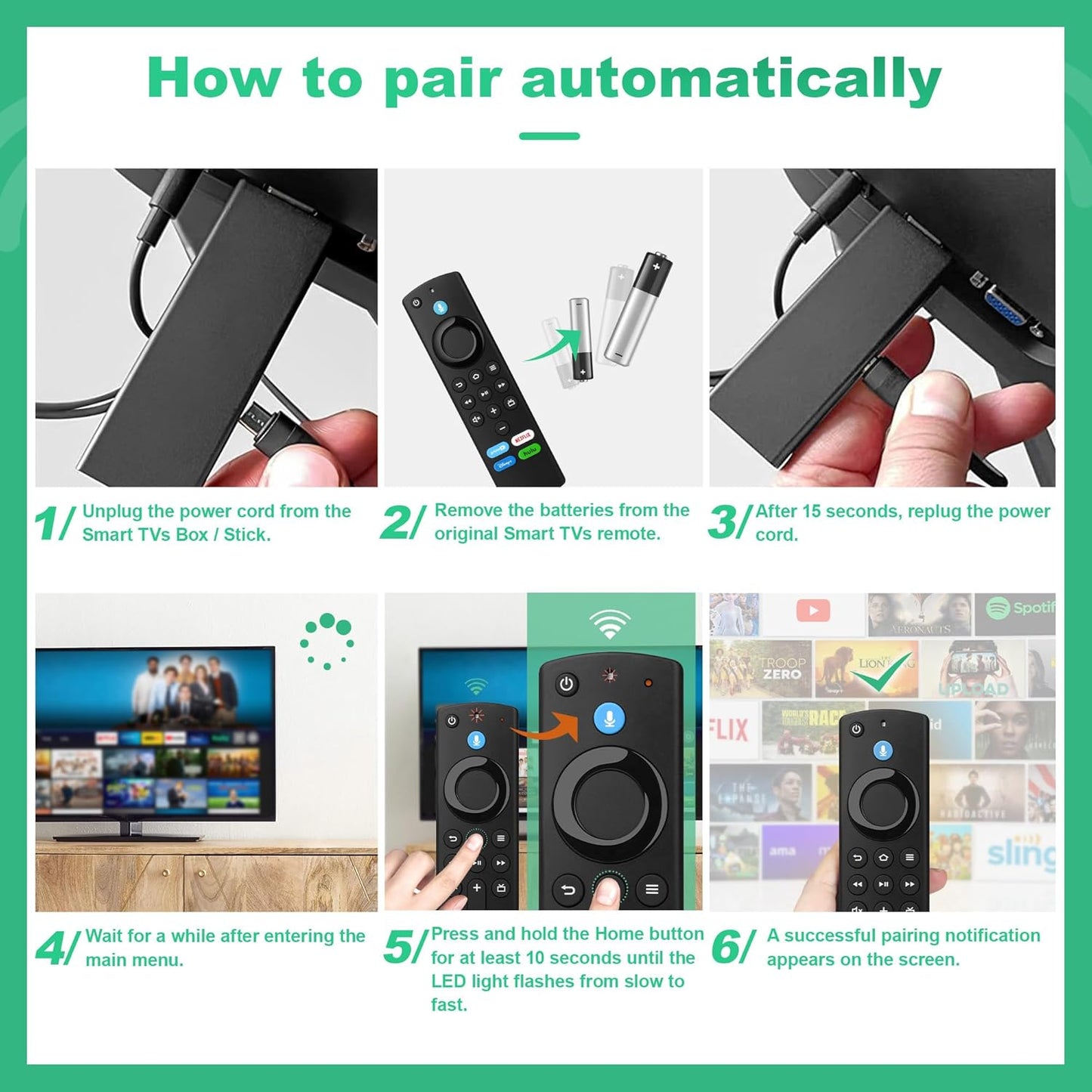 Replacement Remote Control with Voice Function (L5B83G) Fit for Smart TVs Stick(2nd Gen, 3rd Gen, Lite, 4K),TVs Cube,for Insignia-Toshiba-Pioneer Smart TV