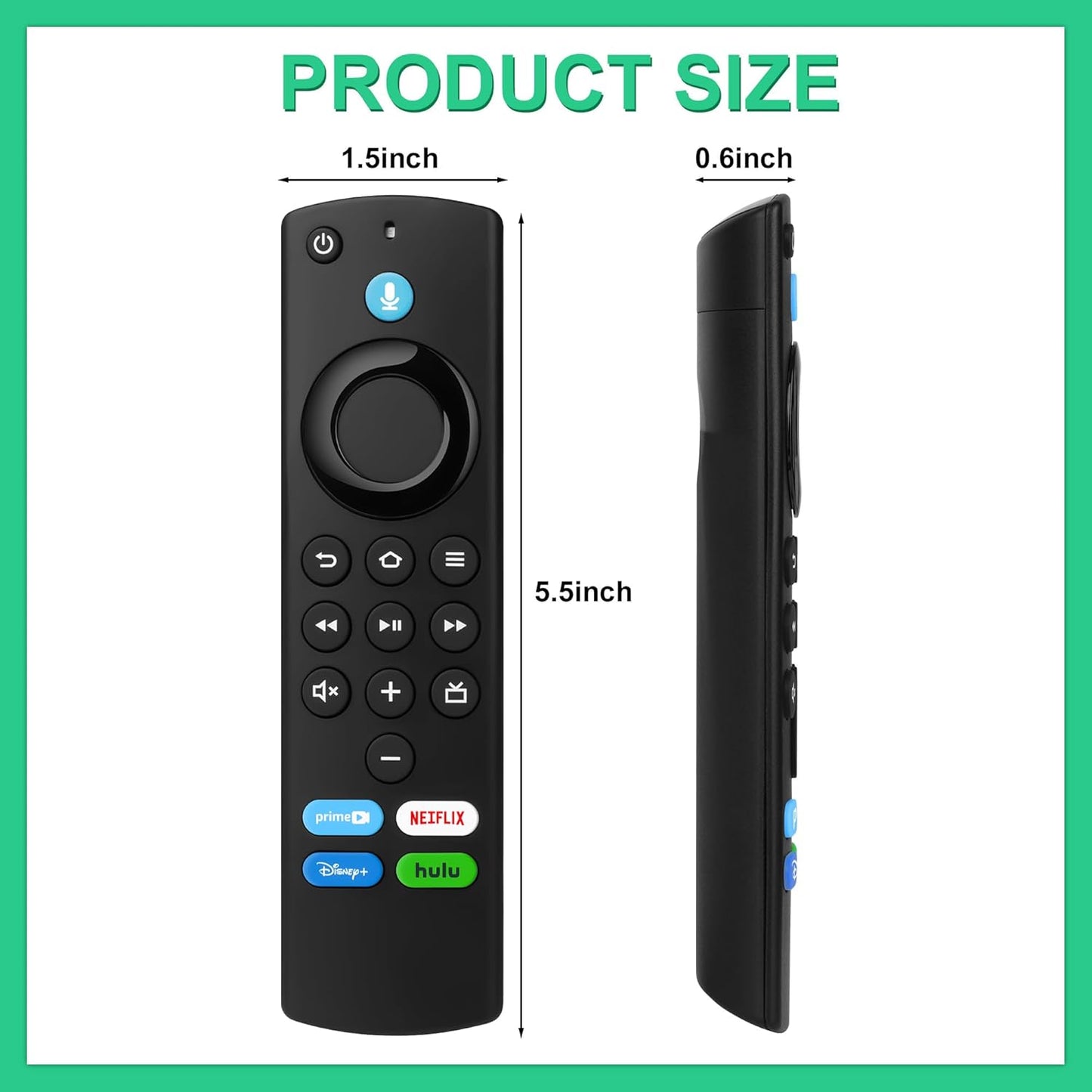 Replacement Remote Control with Voice Function (L5B83G) Fit for Smart TVs Stick(2nd Gen, 3rd Gen, Lite, 4K),TVs Cube,for Insignia-Toshiba-Pioneer Smart TV