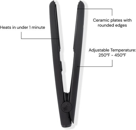 L'ANGE HAIR Le Ceramique 1-Pass Flat Iron Hair Straightener | Fast Heating Ceramic Flat Iron | Best Hot Tools Hair Straightening Iron to lock in Moisture & Shine | Professional Hair Iron straightener - PuriLite
