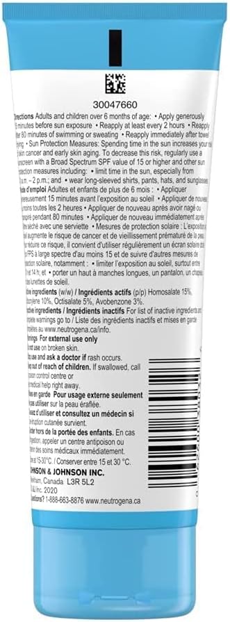 Neutrogena Hydro Boost Water Gel Sunscreen Lotion with Broad Spectrum SPF 50, Water-Resistant & Non-Greasy Hydrating Sunscreen Lotion, Oil-Free, 88 mL