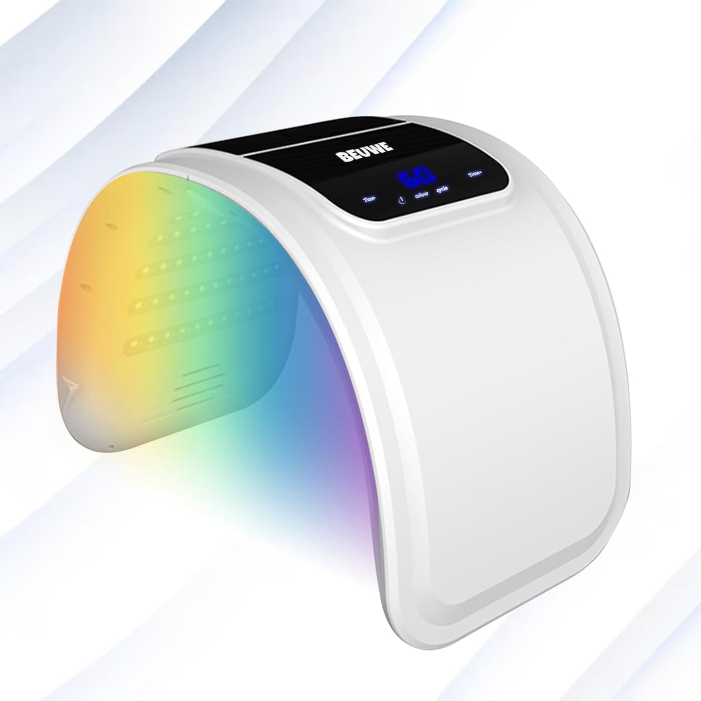 Beuwe Red-Light-for-Face,7 Colors LED Facial Mask Light Red Face Light Skin Care at Home
