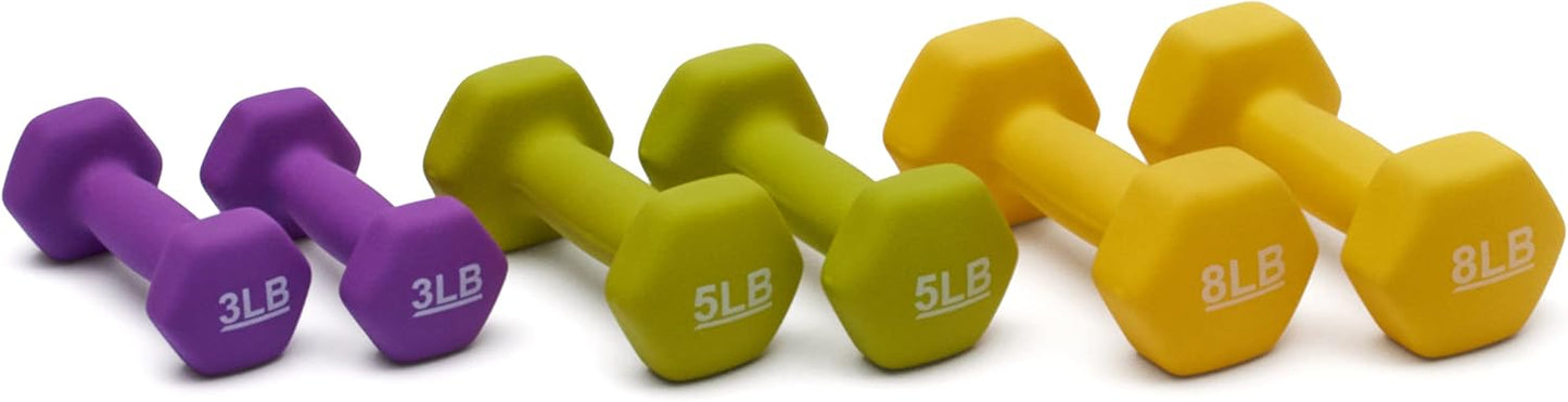 Amazon Basics Neoprene Hexagon Workout Dumbbell Hand Weight