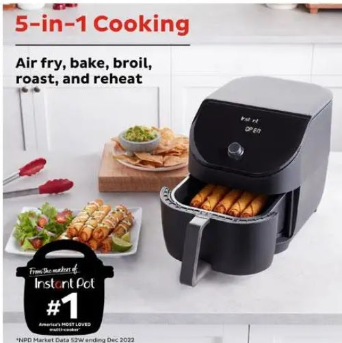 Instant Pot 6Qt Vortex Slim Black CA (140-3100-02) - PuriLite