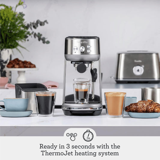 BREVILLE BAMBINO ESPRESSO MACHINE 47 fl. oz, Stainless steel - PuriLite