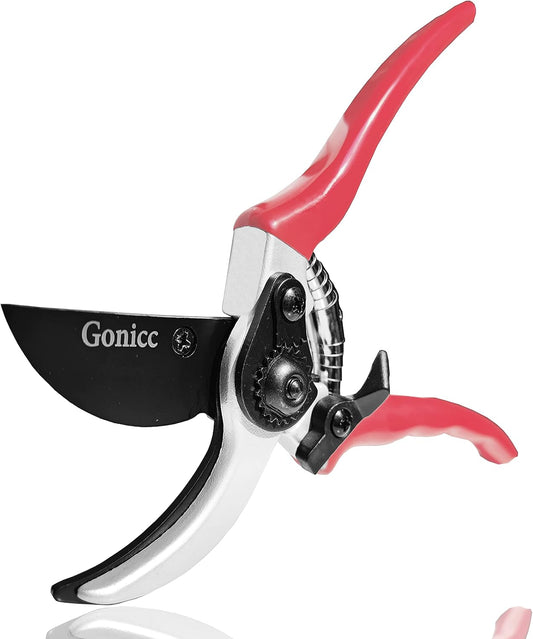 gonicc 8" Professional Sharp Bypass Pruning Shears (GPPS-1002), Tree Trimmers Secateurs,Hand Pruner, Garden Shears,Clippers for The Garden.