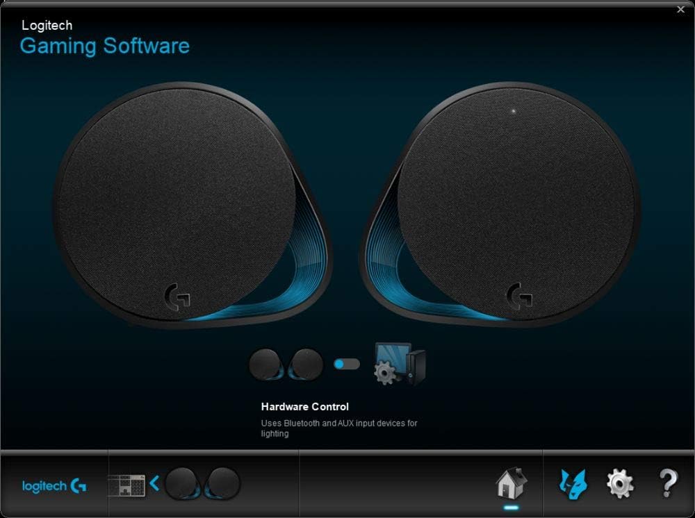 Logitech G560 PC Gaming Speaker System with 7.1 DTS:X Ultra Surround Sound, Game based LIGHTSYNC RGB, Two Speakers and Subwoofer, Bluetooth, USB, Immersive Gaming Experience - Black