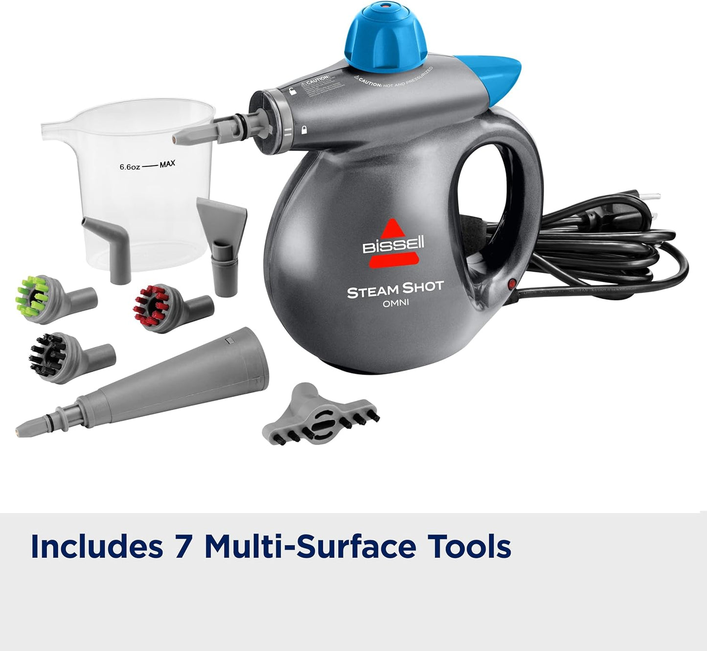 BISSELL Steam Shot Omni Handheld Hard Surface Steam Cleaner Titanium - 4171B, New 2024 Model