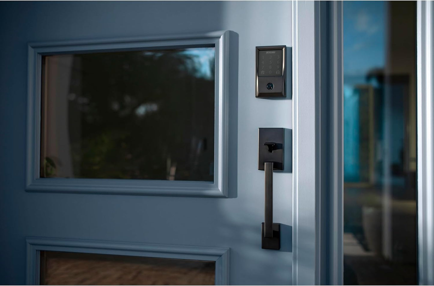 SCHLAGE Encode Smart WiFi Deadbolt with Century Trim in Matte Black (BE489WB CEN 622)