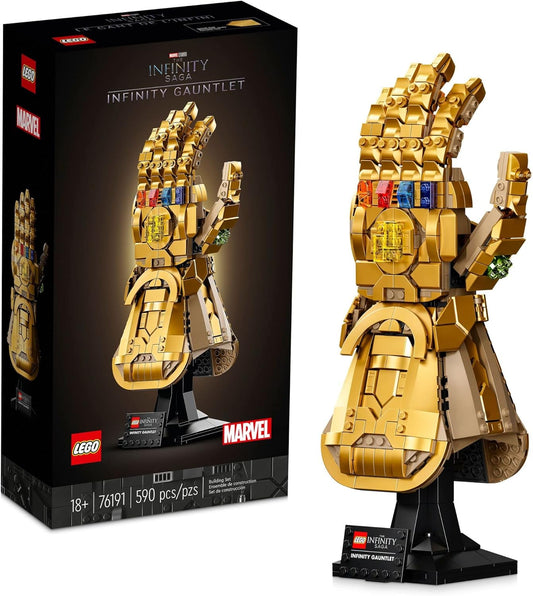 LEGO Marvel Infinity Gauntlet Set 76191 Collectible Thanos Glove with Infinity Stones, Building Set, Avengers Gift Idea for Adults and Teens, Model Kits for Decoration and Display