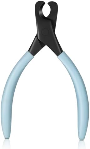 BEZOX Professional Pet Nail Clippers, Premium Sharp & Safe Pets' Paw Trimmer for Large Dogs and Small Animals, Soft Grip Cat Claw Cutter with Built-in Spring - Blue Handle - PuriLite