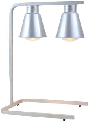 Food Heat Lamp Commercial Food Warmer Lamp Buffet Food Heat Lamp (Silver)