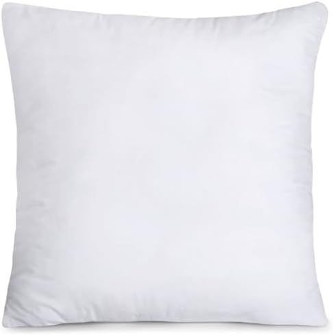 Utopia Bedding Throw Pillows (Set of 4, White), 18 x 18 Inches Pillows for Sofa, Bed and Couch Decorative Stuffer Pillow