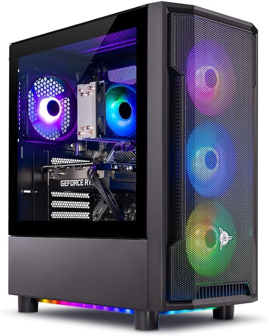 Skytech Shadow Gaming PC, Intel i5 13400F 2.5 GHz (4.6GHz Turbo Boost), NVIDIA RTX 4060 8GB GDDR6X, 1TB NVME, 32GB DDR5 RAM 5200 RGB, 650W Gold PSU, Wi-Fi, Win 11 Home