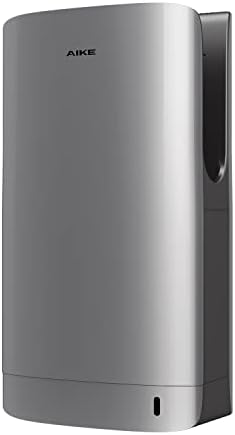 AIKE HEPA Filtered Vertical Hand Dryer Slim, 110-130V Silver 2023 New Version Model AK2065