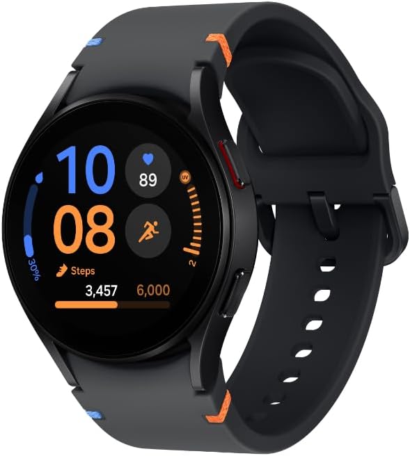 Samsung Galaxy WatchFE 40mm Black Aluminum - Bluetooth, Sapphire Crystal Glass, Fitness Tracker, ECG, Heart Montior, Sleep Monitor, Digital Wallet (CAD Version and Warranty)