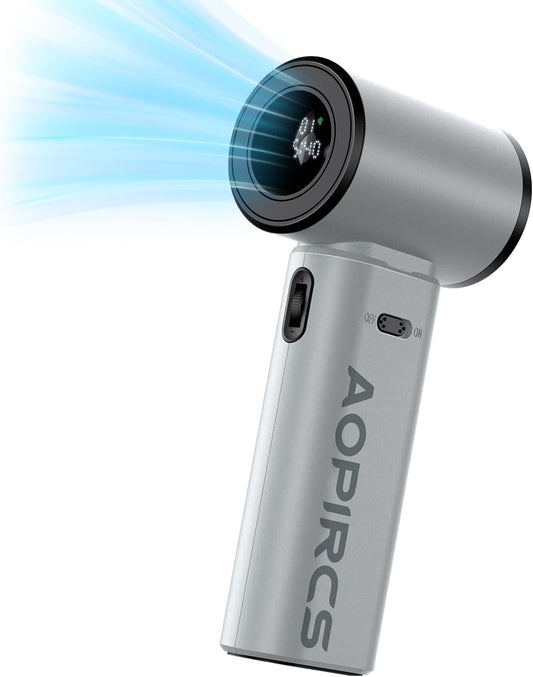 Portable Fan - High Speeds Mini Turbo Handheld Fans with Digital Display - Rechargeable Battery Powered Fan - Fan for Travel, Camping Essentials, Gifts for Men, Women