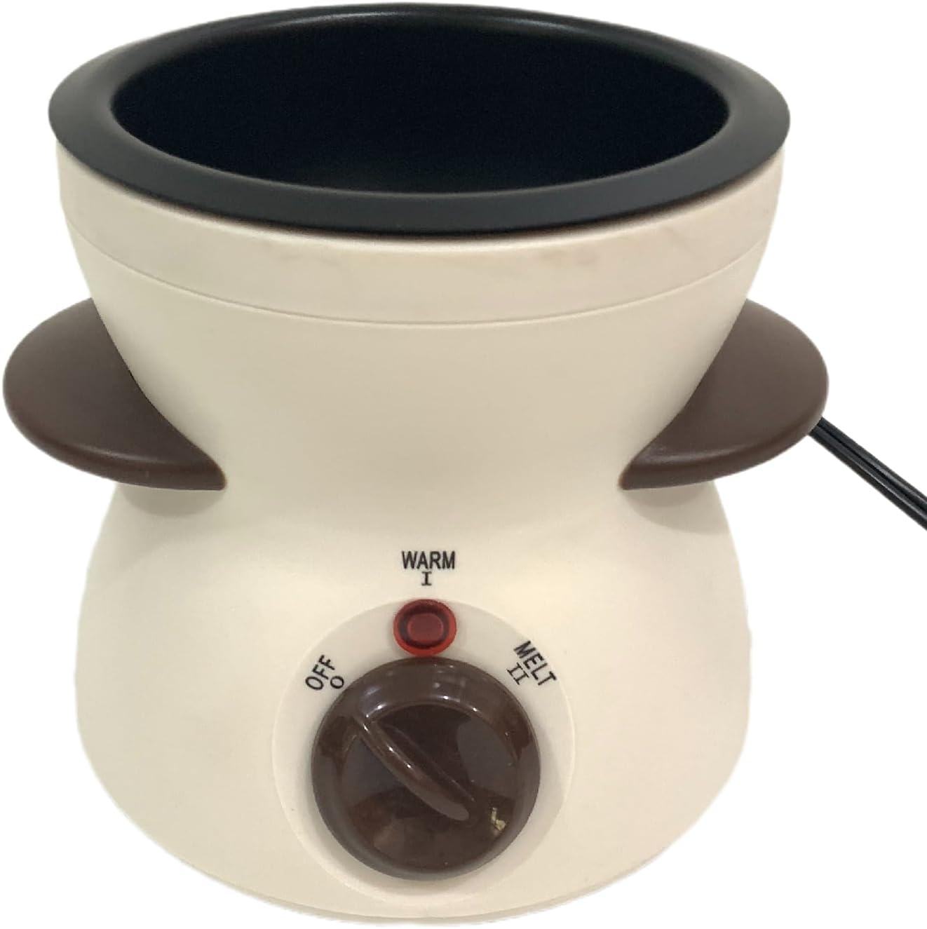 Fondue Set Electric Pot, Chocolate Melter, Chocolate Melting Pot Chocolate Fondue Kit with Dipping Forks, 9-ounce Detachable Bowl, Gift Set Date Night Idea Movie Night Game Night Gift Set