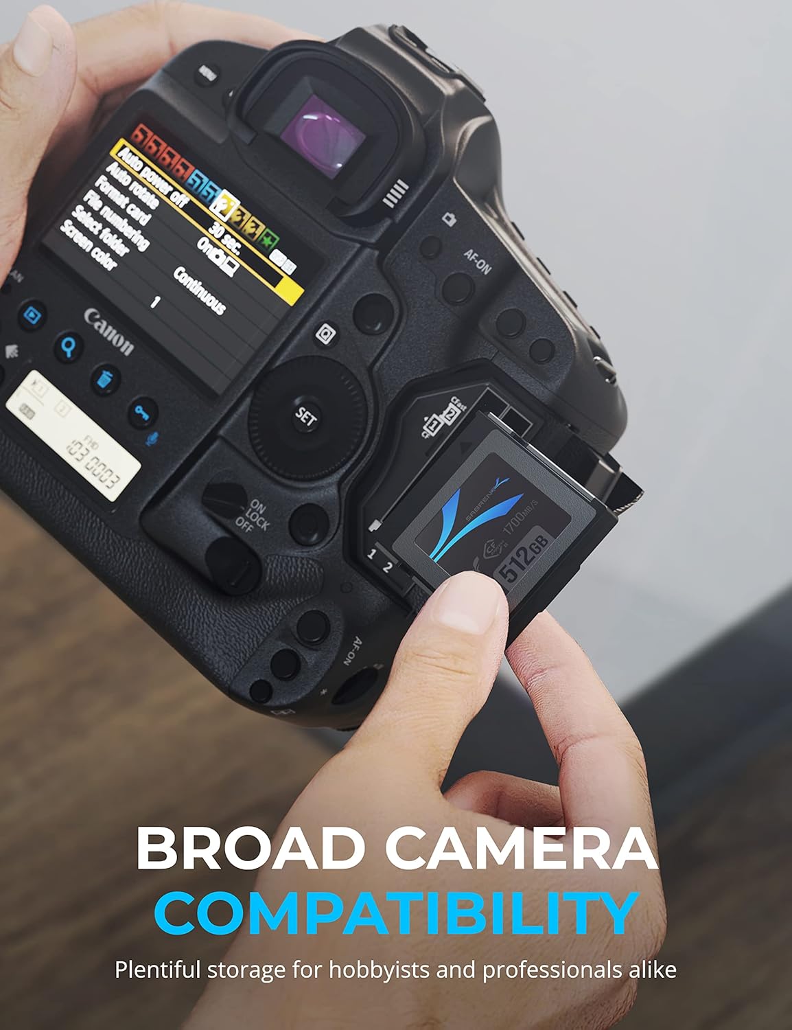 SABRENT CFexpress Type B Memory Card 512GB, Rocket CFX, cf Express with high Speed of R1700MB/s W1500MB/s Compatible with DSLR Cameras for Professional Photographers, videographers (CF-XTBT-512)