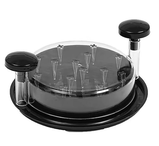 Purilite Select Chicken Shredder Tool with Lid – Plastic Meat Grinder for Shredding Chicken, Pork & Beef, Easy Kitchen Food Prep - PuriLite