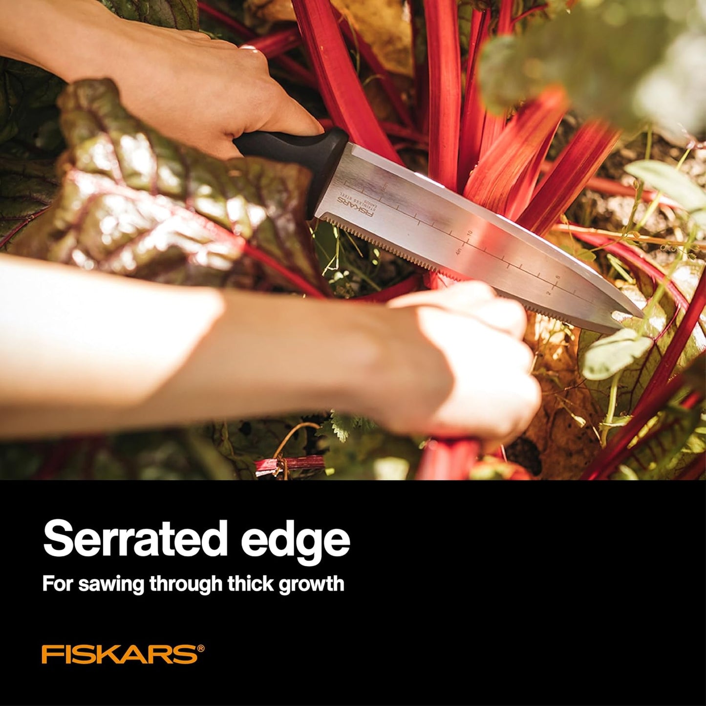 Fiskars 340130-1001 Garden Hori Knife with Sheath, Black