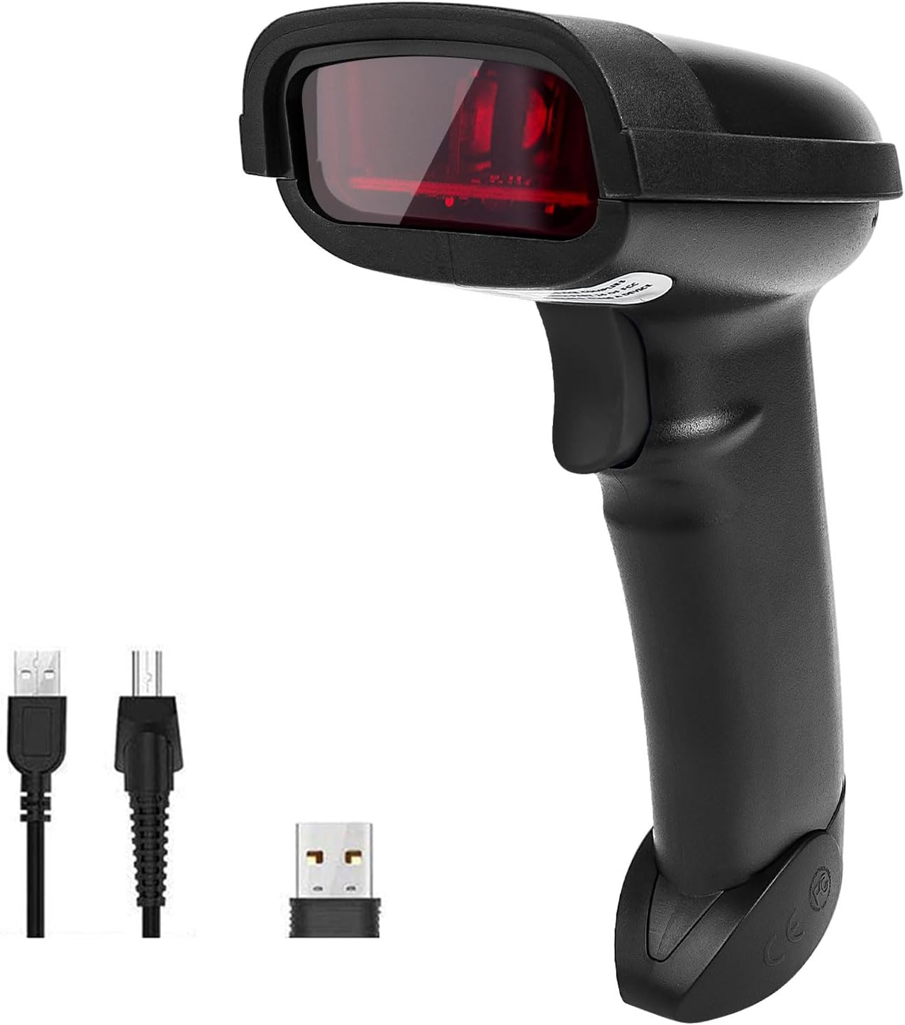 NETUM Wireless Barcode Scanner 2 in 1 2.4G Wireless & USB 2.0 Wired 1D Laser Barcode Reader Portable Bar Code Scanning for Retail Supermaket Warehouse NT-1698W