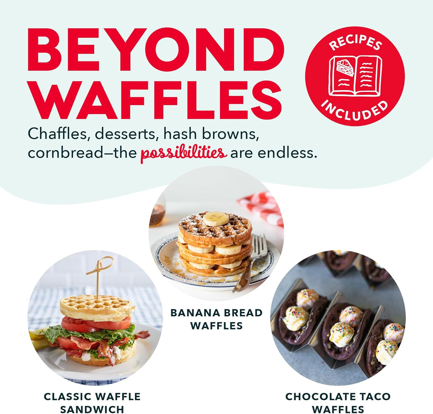 Dash Mini Maker: The Mini Waffle Maker Machine for Individual Waffles, Paninis, Hash browns, & other on the go Breakfast, Lunch, or Snacks - Black - PuriLite
