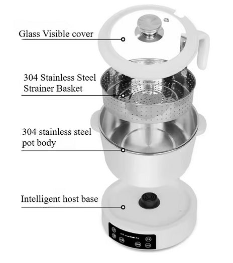 Purilite Select Low Sugar Rice Cooker 3.0L 220V – Intelligent Microcomputer Control with Rice Soup Separation & Transparent Inner Pot - PuriLite