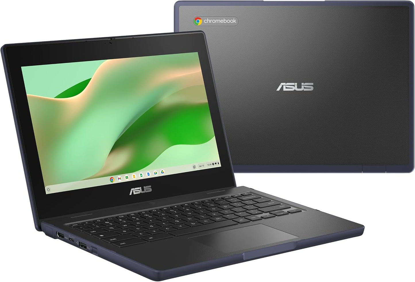ASUS Chromebook Laptop, 11.6" HD Display, MediaTek Kompanio 520, 4GB LPDDR4X RAM, 64G eMMC Storage, MIL-STD 810H Durability, ChromeOS, Mineral Gray, CZ1104CM2A-AS01-CB