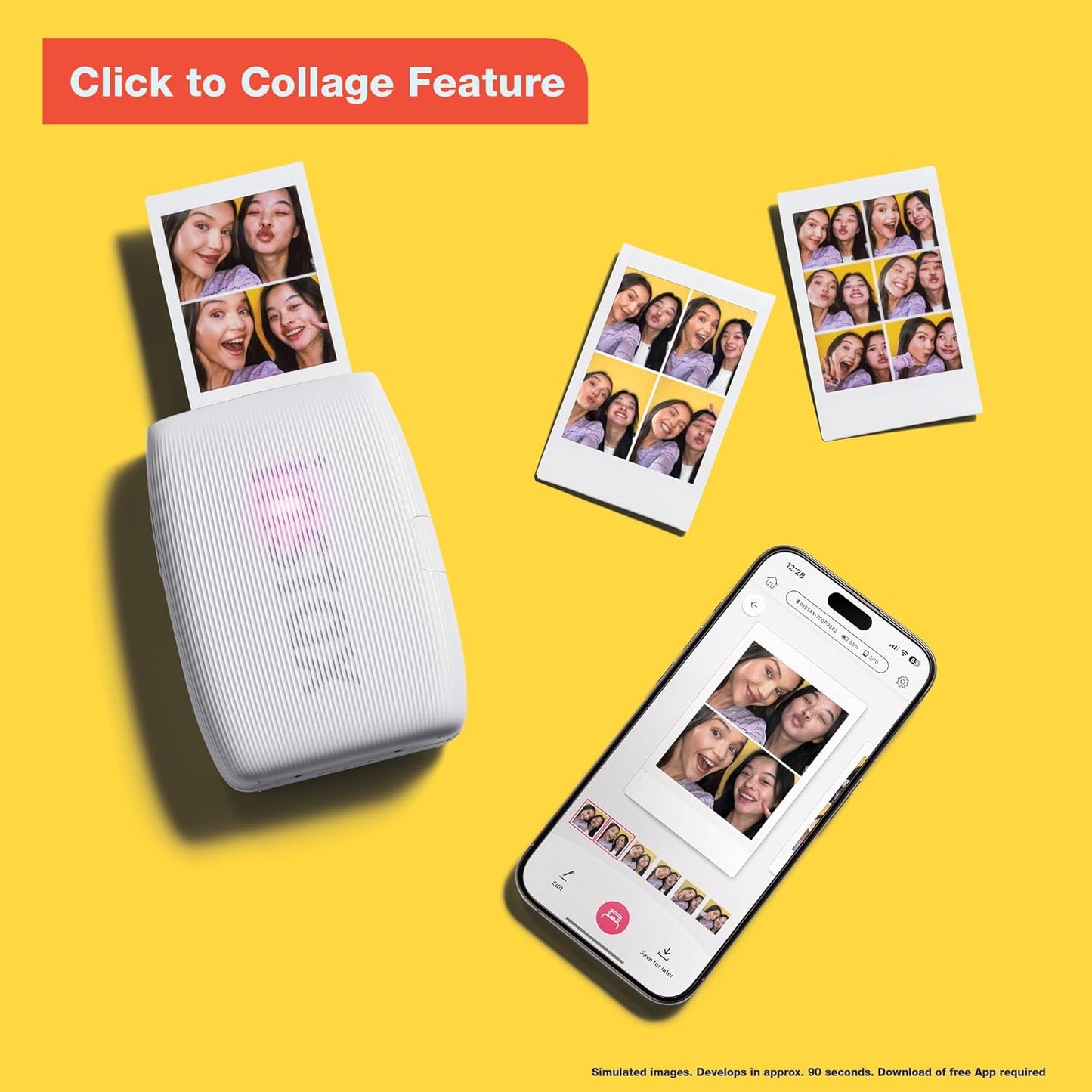Fujifilm Instax Mini Link 3 Smartphone Printer - Rose Pink