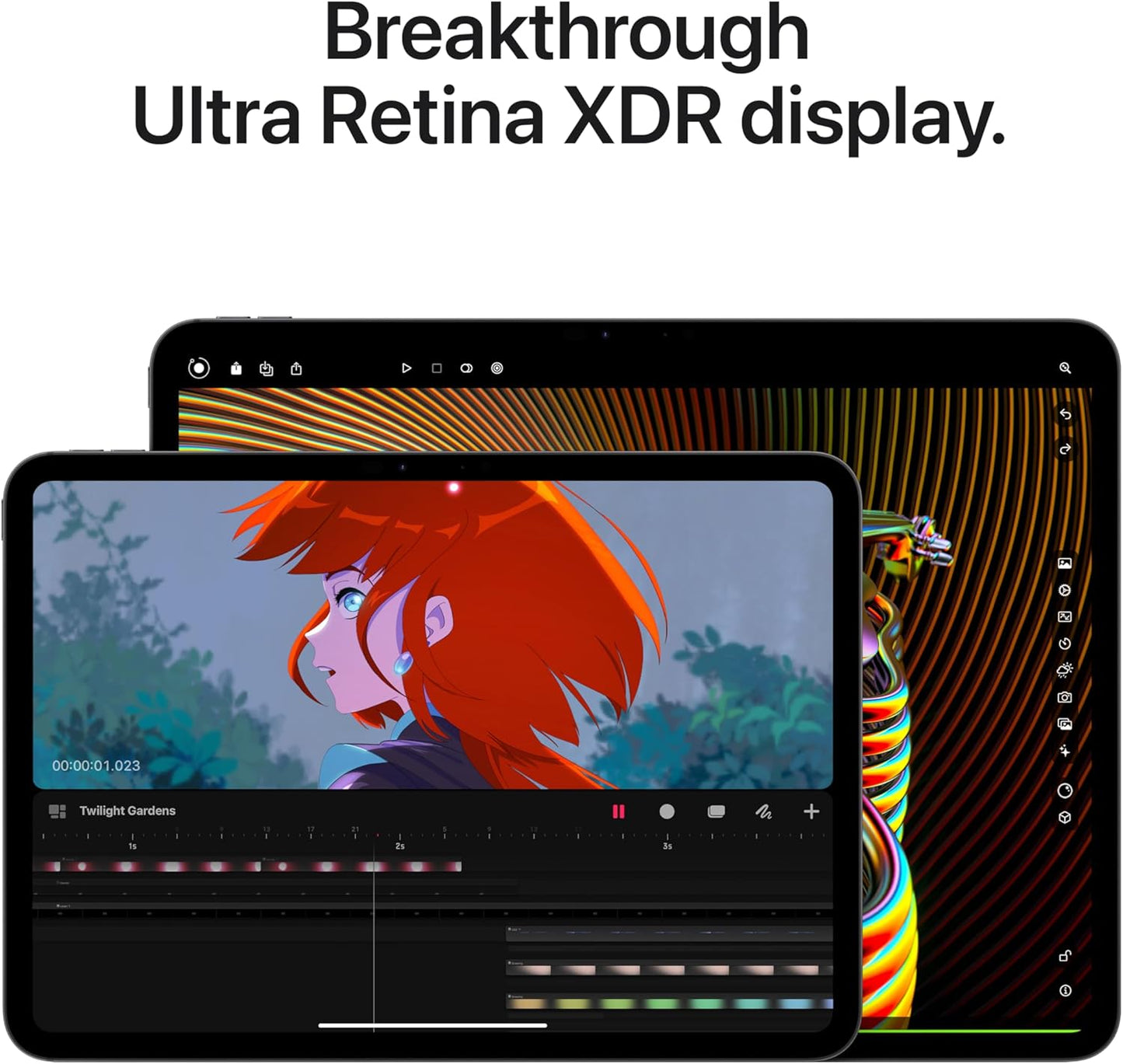 Apple iPad Pro 11-Inch (M4): Built for Apple Intelligence, Ultra Retina XDR Display, 256GB, 12MP Front/Back Camera, LiDAR Scanner, Wi-Fi 6E, Face ID, All-Day Battery Life — Space Black