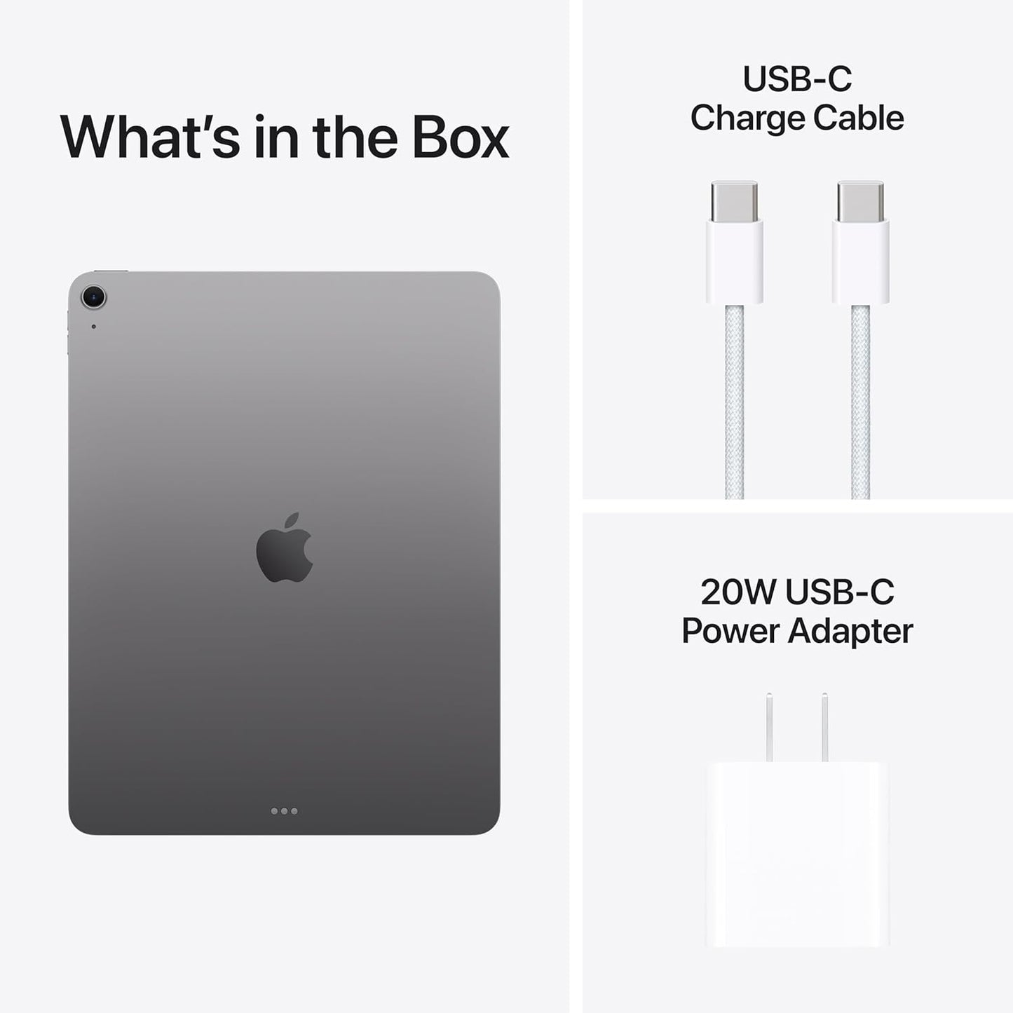 Apple iPad Air 13-inch with M3 chip Built for Apple Intelligence, Liquid Retina Display, 128GB, 12MP Front/Back Camera, Wi-Fi 6E, Touch ID, All-Day Battery Life — Space Gray