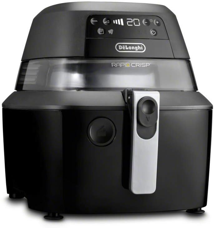 DeLonghi FH2394.BK Rapid Crisp Digital 5Qt Air Fryer with 360° view
