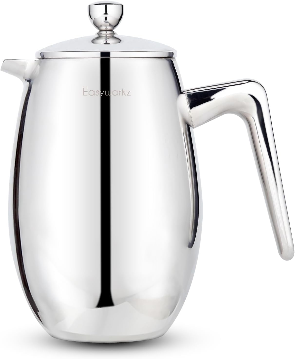Easyworkz Nando French Press 700ml Double Wall Insulated Thermal Coffee Maker,304 Stainless Steel Cafetiere