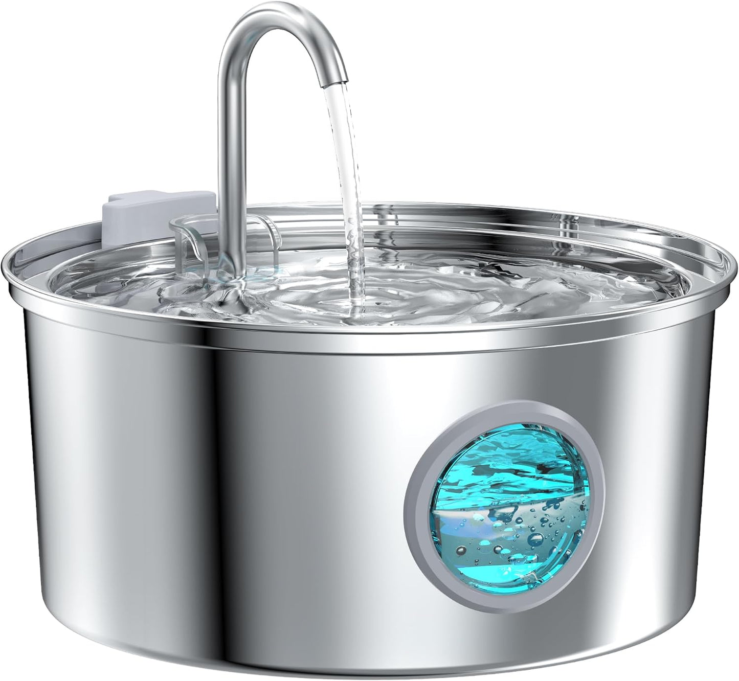 Cat Water Fountain: 108oz/3.2L Cat Fountain - Quiet Water Fountain Indoor Cat - Pet Water Fountain - Water Fountain - Cat Water Fountain Stainless Steel - Vailable for Dogs and Cats - FOFNON