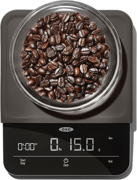 OXO Brew 6 Lb. Precision Coffee Scale with Timer, Black - PuriLite