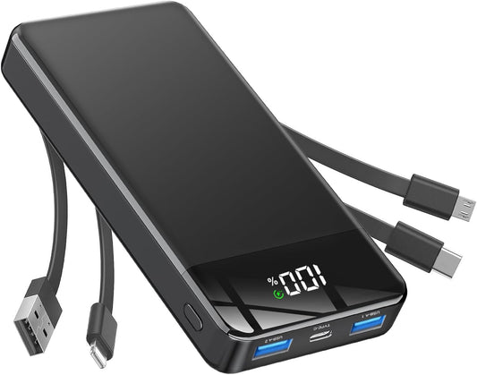 GTOCE Portable Charger,35000mAh Power Bank with 22.5W Fast Charging LED Digital Display Battery Pack with 6 Outputs 2 Inputs, Type C Powerbank Portable Charger for iPhone 15 Samsung AirPods and More