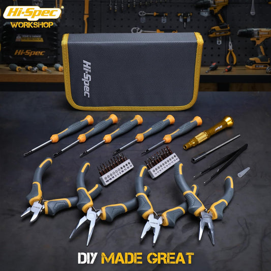 Hi-Spec 32pc Electronics Repair & Opening Tool Kit Set for Laptops, Phones, Devices, Computer & Gaming Accessories. Precision Small Screwdrivers with Pentalobe Bits for iPhones & MacBooks - PuriLite