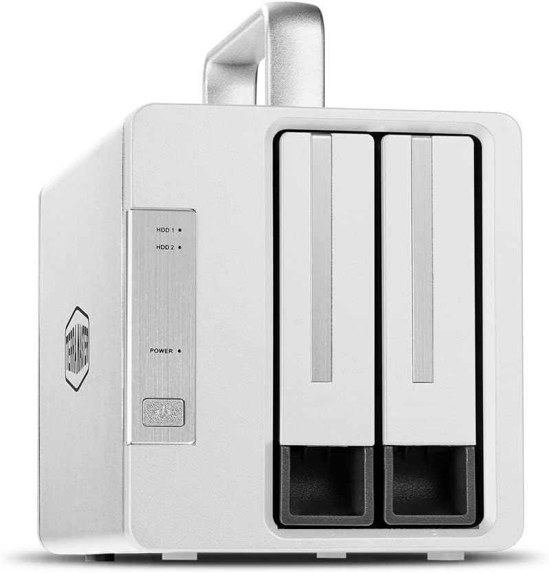 TerraMaster TD2 Thunderbolt 3 Professional-Grade 2-Bay External Hard Drive Enclosure RAID 0/RAID1/JBOD Hard Disk RAID Storage (Diskless)