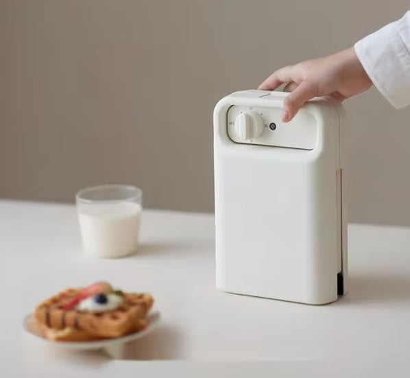 Purilite Select 600W Multi-Function Sandwich Maker and Waffle Toaster – Compact Breakfast Machine with Non-Stick Plates for Sandwiches and Waffles, 220V Kitchen Appliance - PuriLite