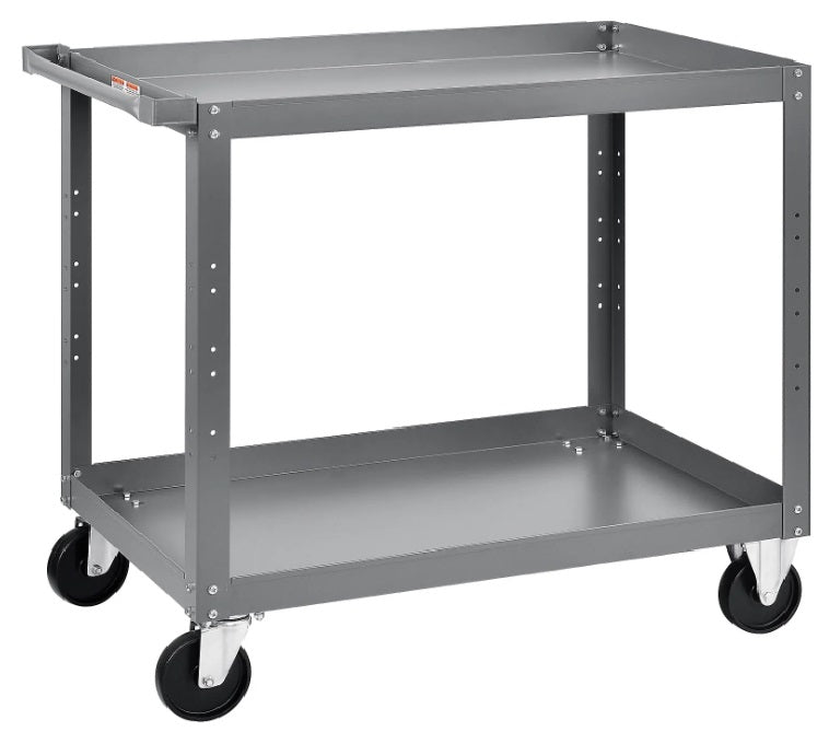 Global Industrial™ Steel Stock Cart w/2 Shelves, 500 lb. Capacity, 36"L x 24"W x 36"H