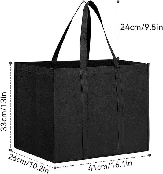 REGODI 12 Pack Reusable Grocery Bags, Eco-Friendly Foldable Shopping Bags with Long Handle - Heavy Duty Durable Produce Bags for Groceries - PuriLite