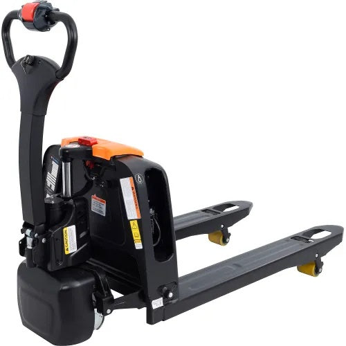Global Industrial™ Self-Propelled Pallet Jack, Lithium Ion Powered, 3300 lb Cap,27”Wx45”L Forks
