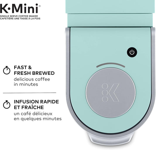Keurig K-Mini Single Serve K-Cup Pod Coffee Maker, Featuring An Ultra-sleek Design, Oasis - PuriLite