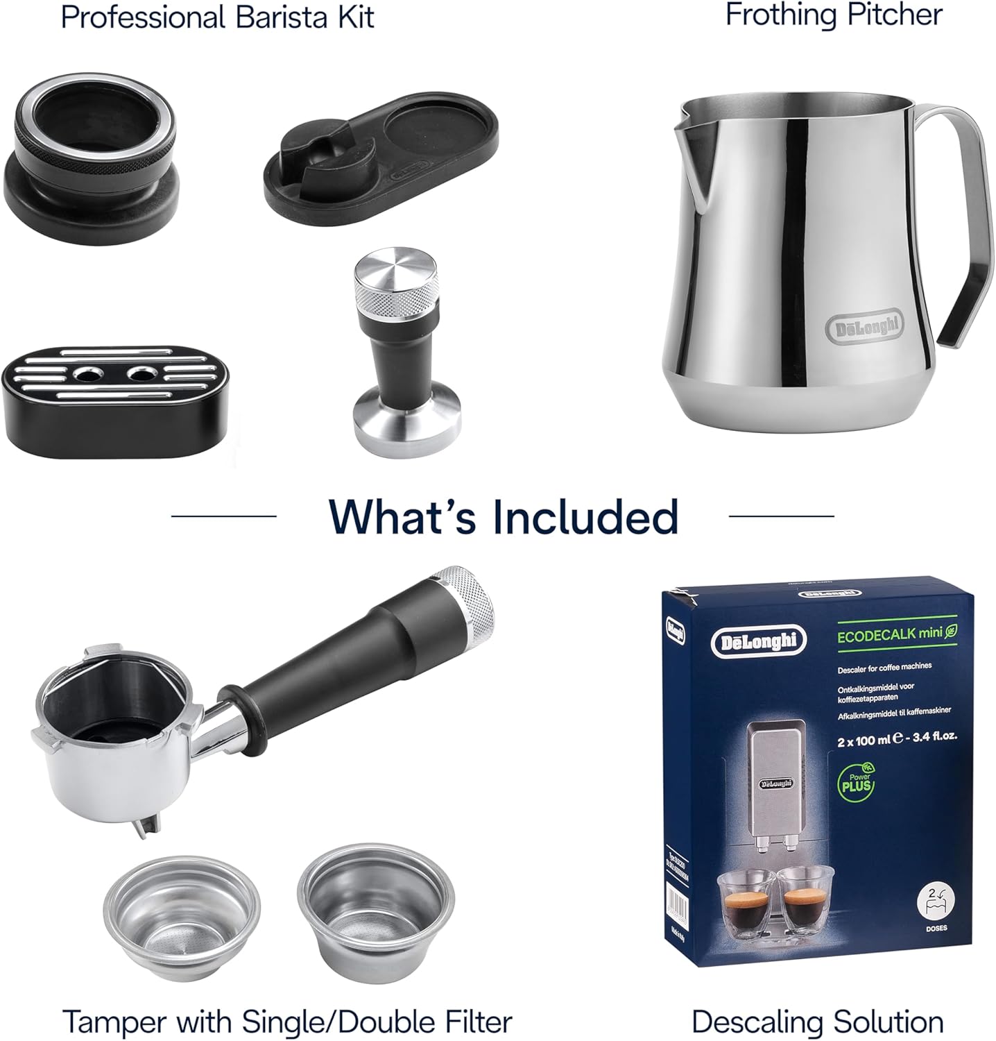 De'Longhi La Specialista Arte Evo Espresso Machine with Cold Brew, Manual Milk Frother, Barista Kit for Latte, Cappuccino, Built-in Grinder, EC9255M