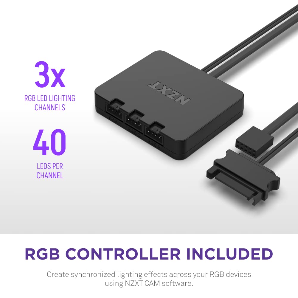 F120RGB Duo - 120mm Dual-Sided RGB Fan - Triple Pack (Black) w/RGB Controller